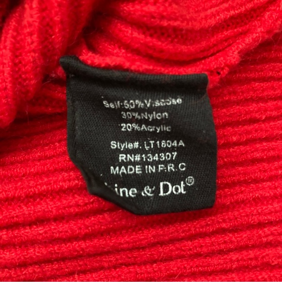 Line + Dot Red Ribbed Alder Sweater - Picture 8 of 10